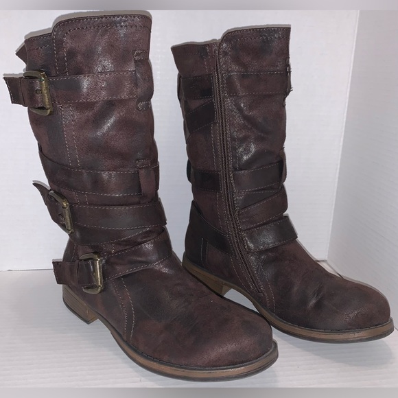 Maurices brown zip up boots - Picture 3 of 14